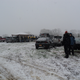 Illustration for article titled Rallycrossing in the snow is basically a mud bog with turns.